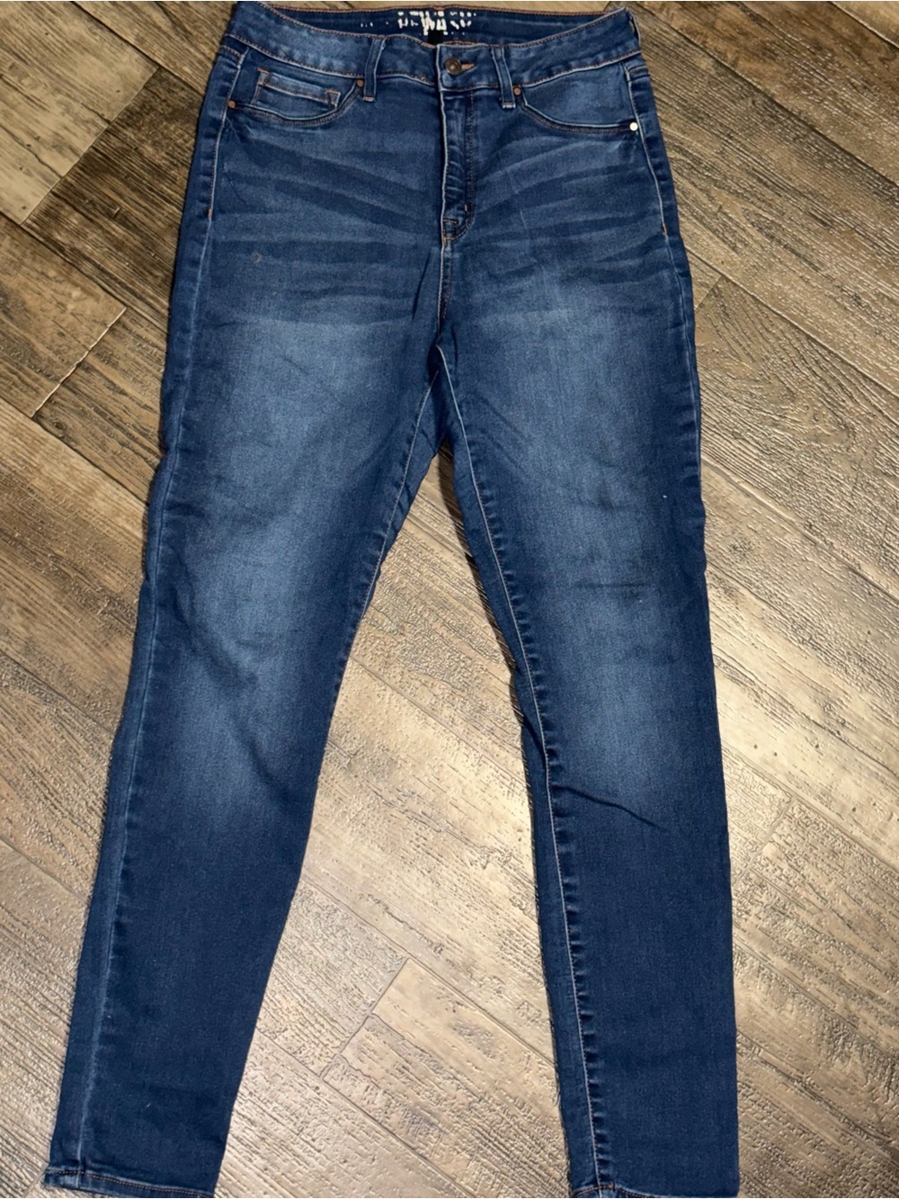 Rewash Dark Blue Women's Skinny Jeans - Picture 2 of 11
